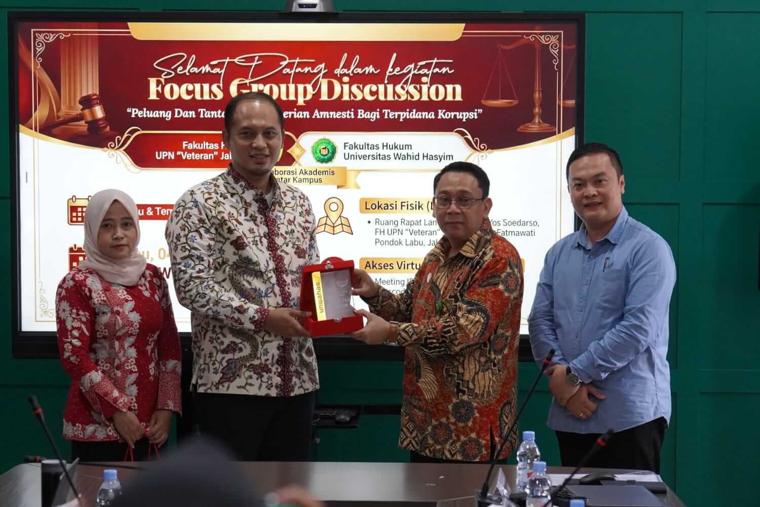 FH Unwahas dan FH UPN Veteran Jakarta Tandatangani MoU, Diskusikan Isu Amnesti Terpidana Korupsi